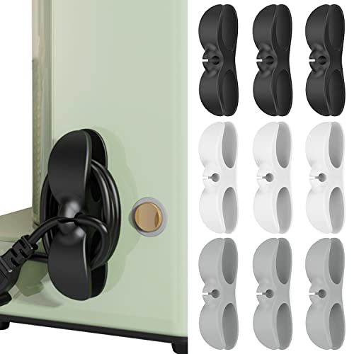 CHZIMADE 9 Stück Schnur Organizer für Haushaltsgeräte Küchenschnur Organizer Schnur Wickler Schnur Halter für Haushaltsgeräte Stick auf Stand Mixer, Kaffeemaschine, Schnellkochtopf, Air Fryer von CHZIMADE