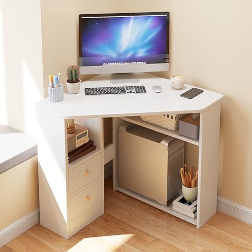 CHZIMADE Eckschreibtisch Eck Schreibtisch für Home Office Winkelschreibtisch 80x80x75cm CHZIMADE Eckschreibtisch Eck Schreibtisch für Home Office Winkelschreibtisch 80x80x75cm von CHZIMADE