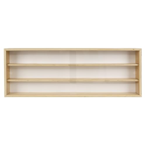 CHZIMADE Sammlervitrine aus Holz mit 3 Regalen Hängevitrine Wandvitrine Hängeregal Schaukasten Wandregal Hängeregal Schaukasten 92x33x8.5cm CHZIMADE Sammlervitrine aus Holz mit 3 Regalen Hängevitrine Wandvitrine Hängeregal Schaukasten Wandregal Hängeregal Schaukasten 92x33x8.5cm von CHZIMADE