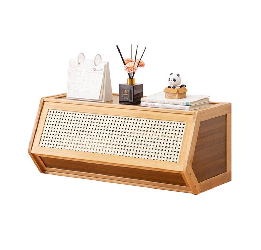 CHZIMADE Stapelbox Bambus-Schrank, stapelbare Desktop-Speicherbox (1 St), Haushalts-Wasserbar-Aufbewahrungsschrank von CHZIMADE