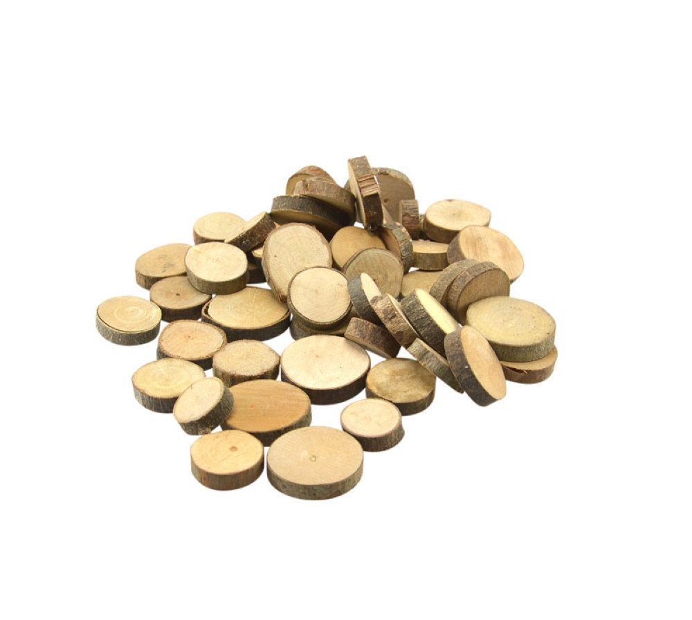 CHiLA Bastelnaturmaterial Holzscheiben CHiLA Bastelnaturmaterial Holzscheiben von CHiLA