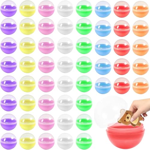 CHmiss 100Pcs Kleine Plastikkugeln zum Befüllen,Kugeln Durchsichtige Kunststoffkugeln,Acryl Füller Kugeln,für Partys, Hochzeiten für Befüllbare Weihnachtskugeln,Kaugummiautomat Kinderparty von CHmiss