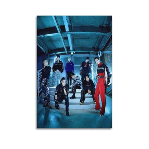 CHxdxge ATEEZ Group 2022 Poster Poster Dekorative Malerei Leinwand Wandkunst Wohnzimmer Poster Schlafzimmer Malerei,Wandkunst Bilddruck Moderne Familienzimmer Dekor 16x24inch(40x60cm) von CHxdxge