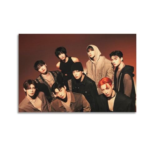 CHxdxge ATEEZ Music Group Art Poster Poster Dekorative Malerei Leinwand Wandkunst Wohnzimmer Poster Schlafzimmer Malerei,Wandkunst Bilddruck Moderne Familienzimmer Dekor 12x18inch(30x45cm) von CHxdxge