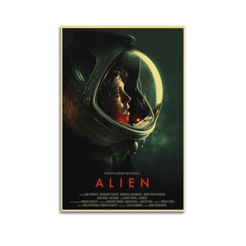 CHxdxge Alien 1979 Classic Vintage Movie Poster Poster Dekorative Malerei Leinwand Wandkunst Wohnzimmer Poster Schlafzimmer Malerei,Wandkunst Bilddruck Moderne Familienzimmer Dekor 12x18inch(30x45cm) von CHxdxge