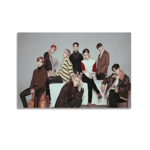 CHxdxge Ateez Idol Group Poster Poster Dekorative Malerei Leinwand Wandkunst Wohnzimmer Poster Schlafzimmer Malerei,Wandkunst Bilddruck Moderne Familienzimmer Dekor 12x18inch(30x45cm) von CHxdxge