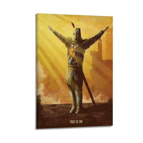 CHxdxge Dark Souls Praise The Sun Art Poster Poster Dekorative Malerei Leinwand Wandkunst Wohnzimmer Poster Schlafzimmer Malerei,Wandkunst Bilddruck Moderne Familienzimmer Dekor 12x18inch(30x45cm) von CHxdxge