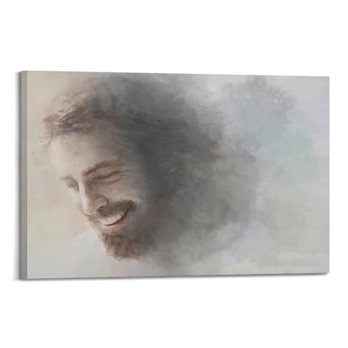 CHxdxge Jesus Smile Poster Poster Dekorative Malerei Leinwand Wandkunst Wohnzimmer Poster Schlafzimmer Malerei,Wandkunst Bilddruck Moderne Familienzimmer Dekor 08x12inch(20x30cm) von CHxdxge