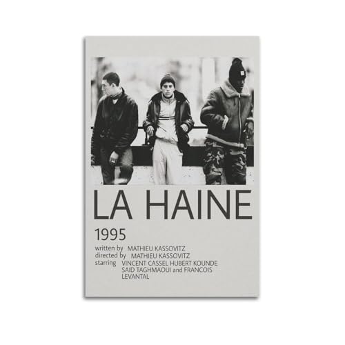 CHxdxge La Haine Movie 1995 Vintage Poster Poster Dekorative Malerei Leinwand Wandkunst Wohnzimmer Poster Schlafzimmer Malerei,Wandkunst Bilddruck Moderne Familienzimmer Dekor 08x12inch(20x30cm) von CHxdxge