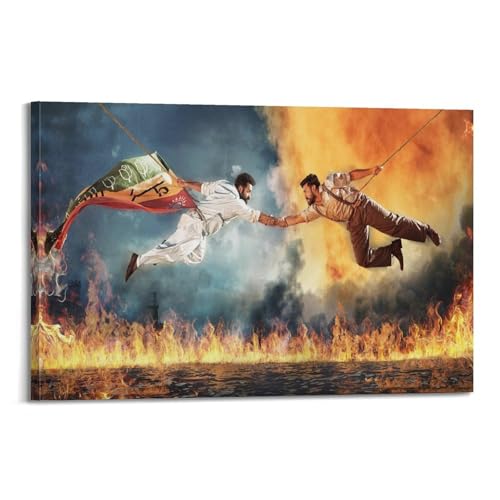 CHxdxge Rrr Characters Movie Poster Poster Dekorative Malerei Leinwand Wandkunst Wohnzimmer Poster Schlafzimmer Malerei,Wandkunst Bilddruck Moderne Familienzimmer Dekor 12x18inch(30x45cm) von CHxdxge