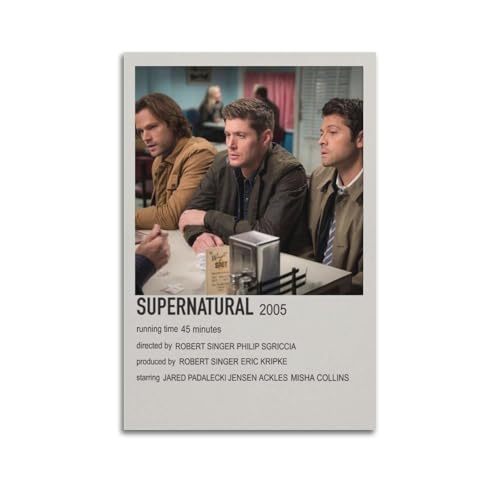 CHxdxge Supernatural Minimalist Movie Poster Poster Dekorative Malerei Leinwand Wandkunst Wohnzimmer Poster Schlafzimmer Malerei,Wandkunst Bilddruck Moderne Familienzimmer Dekor 12x18inch(30x45cm) von CHxdxge
