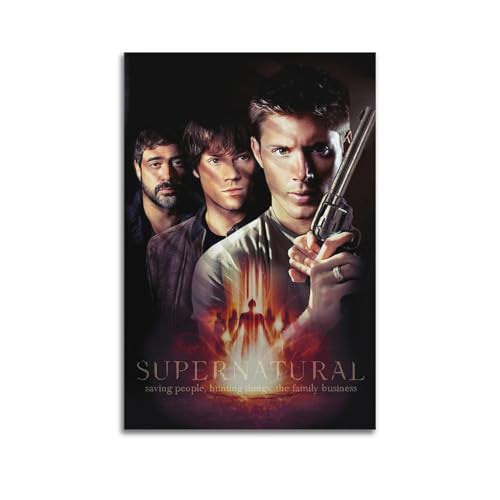CHxdxge TV Show Poster Supernatural Poster Dekorative Malerei Leinwand Wandkunst Wohnzimmer Poster Schlafzimmer Malerei,Wandkunst Bilddruck Moderne Familienzimmer Dekor 16x24inch(40x60cm) von CHxdxge