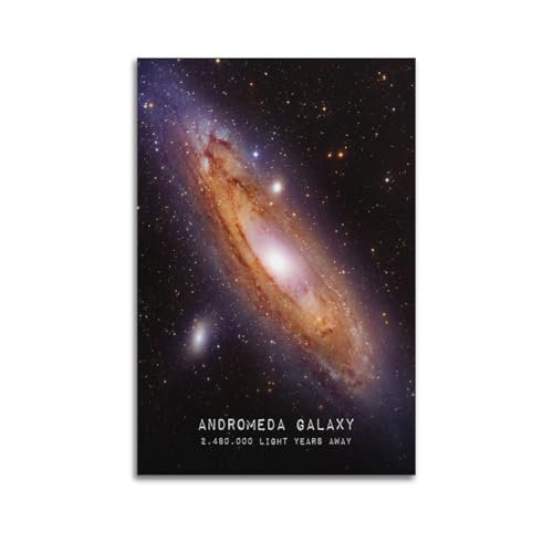CHxdxge The Andromeda Galaxy Poster Poster Dekorative Malerei Leinwand Wandkunst Wohnzimmer Poster Schlafzimmer Malerei,Wandkunst Bilddruck Moderne Familienzimmer Dekor 08x12inch(20x30cm) von CHxdxge
