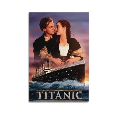 CHxdxge Titanic 1997 Movie Poster Poster Dekorative Malerei Leinwand Wandkunst Wohnzimmer Poster Schlafzimmer Malerei,Wandkunst Bilddruck Moderne Familienzimmer Dekor 08x12inch(20x30cm) von CHxdxge