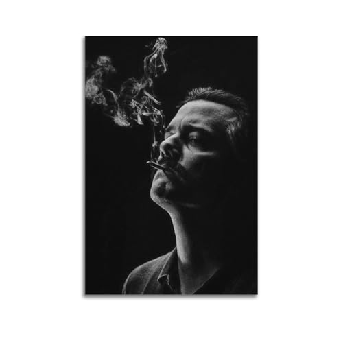 Pablo Escobar Narcos Black Background Poster Poster Dekorative Malerei Leinwand Wandkunst Wohnzimmer Poster Schlafzimmer Malerei,Wandkunst Bilddruck Moderne Familienzimmer Dekor 12x18inch(30x45cm) von CHxdxge