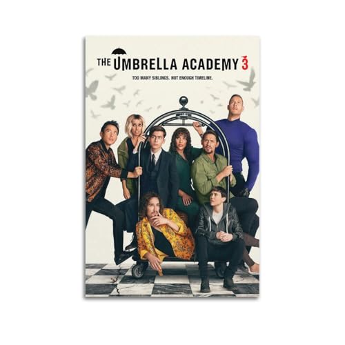 The Umbrella Academy Season 3 Art Poster Poster Dekorative Malerei Leinwand Wandkunst Wohnzimmer Poster Schlafzimmer Malerei,Wandkunst Bilddruck Moderne Familienzimmer Dekor 16x24inch(40x60cm) von CHxdxge