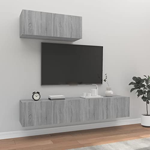 CIADAZ 3-TLG. TV-Schrank-Set, Anbauwand Wohnzimmer, Wohnwand Wohnzimmer, Wohnzimmer Wand, Schrankwand Wohnzimmer, Tv-möbel, Grau Sonoma Holzwerkstoff CIADAZ 3-TLG. TV-Schrank-Set, Anbauwand Wohnzimmer, Wohnwand Wohnzimmer, Wohnzimmer Wand, Schrankwand Wohnzimmer, Tv-möbel, Grau Sonoma Holzwerkstoff von CIADAZ
