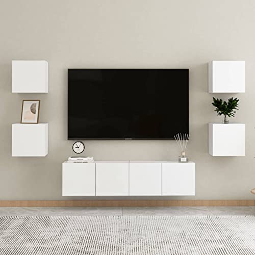 CIADAZ 6-TLG. TV-Schrank-Set Weiß Holzwerkstoff, Wohnzimmer Möbel, Sideboard Wohnzimmer, Fernsehschrank, Tv Kommode, Tv Lowboard, Tv Möbel, Wohnwand - 3078660 CIADAZ 6-TLG. TV-Schrank-Set Weiß Holzwerkstoff, Wohnzimmer Möbel, Sideboard Wohnzimmer, Fernsehschrank, Tv Kommode, Tv Lowboard, Tv Möbel, Wohnwand - 3078660 von CIADAZ