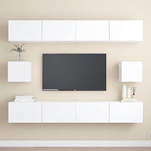 CIADAZ 6-TLG. TV-Schrank-Set Weiß Holzwerkstoff, Wohnzimmer Möbel, Sideboard Wohnzimmer, Fernsehschrank, Tv Kommode, Tv Lowboard, Tv Möbel, Wohnwand - 3078684 CIADAZ 6-TLG. TV-Schrank-Set Weiß Holzwerkstoff, Wohnzimmer Möbel, Sideboard Wohnzimmer, Fernsehschrank, Tv Kommode, Tv Lowboard, Tv Möbel, Wohnwand - 3078684 von CIADAZ