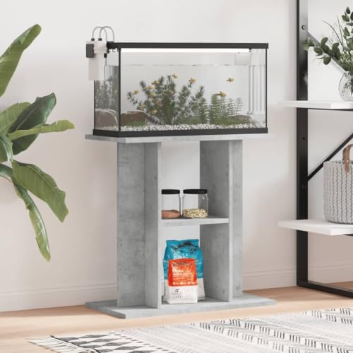 CIADAZ Aquariumständer Betongrau 60x30x60 cm Holzwerkstoff, Aquarium Unterschrank, Aquarium Schrank, Aquariumschrank, Aquarium Tisch, Aquarium Stands von CIADAZ