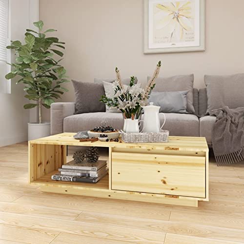 CIADAZ Couchtisch 110x50x33,5 cm Massivholz Tanne, Living Room Table, Wohnzimmertisch, Beistelltisch, Side Table & End Table, Coffee Table CIADAZ Couchtisch 110x50x33,5 cm Massivholz Tanne, Living Room Table, Wohnzimmertisch, Beistelltisch, Side Table & End Table, Coffee Table von CIADAZ
