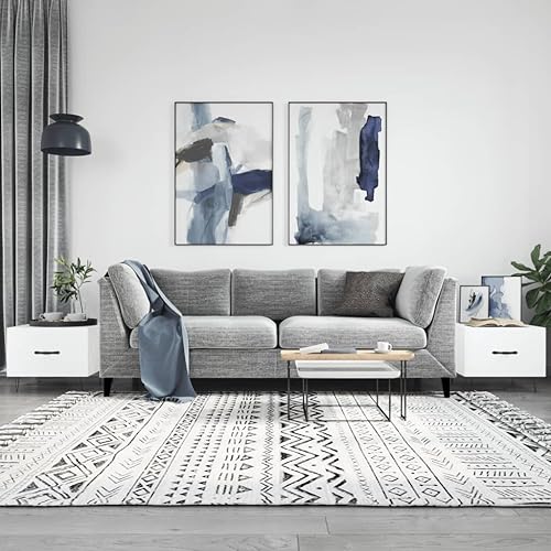 CIADAZ Couchtische 2 STK. Hochglanz-Weiß 50x50x40 cm Holzwerkstoff, Living Room Table, Wohnzimmertisch, Beistelltisch, Side Table & End Table, Coffee Table - 829385 CIADAZ Couchtische 2 STK. Hochglanz-Weiß 50x50x40 cm Holzwerkstoff, Living Room Table, Wohnzimmertisch, Beistelltisch, Side Table & End Table, Coffee Table - 829385 von CIADAZ