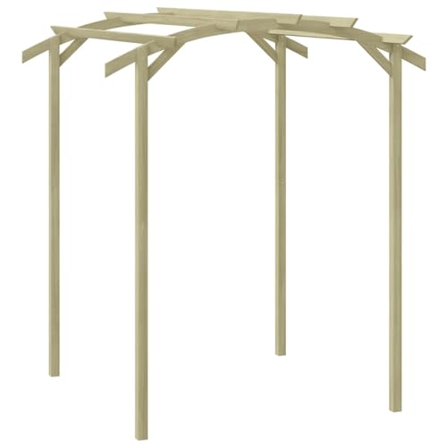 CIADAZ Gartenpergola Imprägniertes Kiefernholz 180×197×210 cm, Balkon Pavillon, Beschattung Terasse, Gartenpergola, Garten Verzierung von CIADAZ