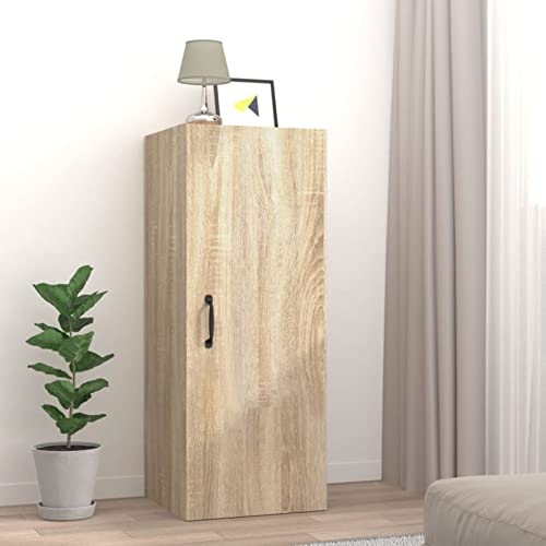 CIADAZ Hängeschrank Sonoma-Eiche 34,5x34x90 cm Holzwerkstoff, Kitchen Wall Cabinet, Küchenschrank, Küchenhängeschränke, Wandschrank Küche von CIADAZ