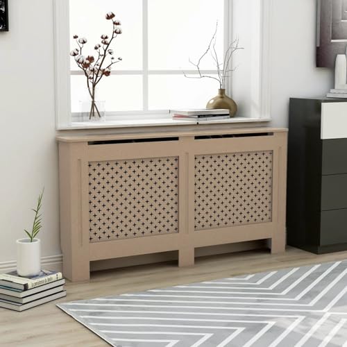 CIADAZ Heizkörperverkleidung, Heizkörperabdeckung, Heizung Verkleidung, Radiator Cover, Verkleidung Heizkörper, Heizungsabdeckung, 152 x 19 x 81 cm MDF von CIADAZ