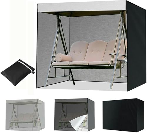 CIADAZ Hollywoodschaukel Abdeckung 3 Sitzer Gartenschaukel,Terrassenschaukel-Abdeckung Wasserdicht Schutzhülle Abdeckhülle für Hollywoodschaukel, mit 2 Reißverschlüssen,200x125x170cm/79x49x67inch-1 CIADAZ Hollywoodschaukel Abdeckung 3 Sitzer Gartenschaukel,Terrassenschaukel-Abdeckung Wasserdicht Schutzhülle Abdeckhülle für Hollywoodschaukel, mit 2 Reißverschlüssen,200x125x170cm/79x49x67inch-1 von CIADAZ