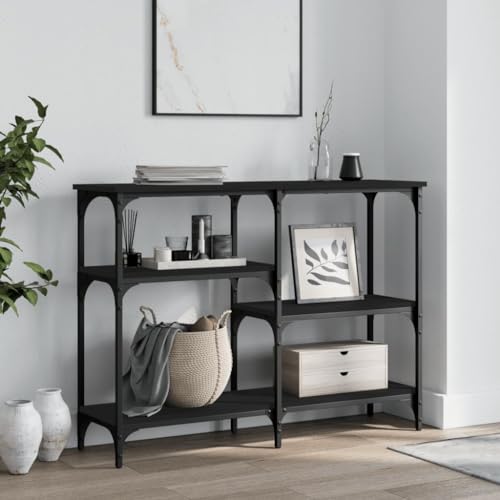 CIADAZ Konsolentisch Schwarz 102x29x75 cm Holzwerkstoff, Couchtisch, Console Table, Beistelltisch, Sideboard, Wohnzimmertisch, Couchconsole, Flurtisch - 834080 CIADAZ Konsolentisch Schwarz 102x29x75 cm Holzwerkstoff, Couchtisch, Console Table, Beistelltisch, Sideboard, Wohnzimmertisch, Couchconsole, Flurtisch - 834080 von CIADAZ
