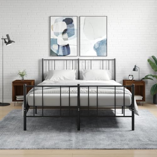 CIADAZ Nachttische 2 STK. Braun Eichen-Optik 40x35x50 cm Holzwerkstoff, Nachtschrank, Nachtkästchen, Bedside Table, Nachtkommode, Nightstand, Nachttischschrank, Nachtkonsole - 830731 CIADAZ Nachttische 2 STK. Braun Eichen-Optik 40x35x50 cm Holzwerkstoff, Nachtschrank, Nachtkästchen, Bedside Table, Nachtkommode, Nightstand, Nachttischschrank, Nachtkonsole - 830731 von CIADAZ