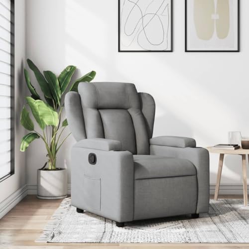 CIADAZ Relaxsessel Hellgrau Stoff, Relaxsessel, Fernsehsessel, Kinosessel, Gaming Couch - 372403 CIADAZ Relaxsessel Hellgrau Stoff, Relaxsessel, Fernsehsessel, Kinosessel, Gaming Couch - 372403 von CIADAZ