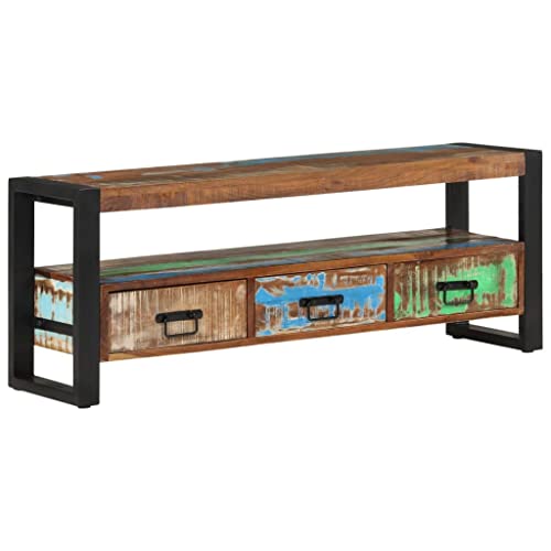 CIADAZ TV-Schrank 120x30x45 cm Altholz Massiv, TV Lowboard, Fernsehschrank, Fernsehtisch, Fernseher Schrank, TV Sideboard, TV Board, TV Cabinet, TV Bank, TV Kommode - 351671 CIADAZ TV-Schrank 120x30x45 cm Altholz Massiv, TV Lowboard, Fernsehschrank, Fernsehtisch, Fernseher Schrank, TV Sideboard, TV Board, TV Cabinet, TV Bank, TV Kommode - 351671 von CIADAZ