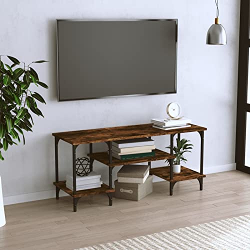 CIADAZ TV-Schrank Räuchereiche 102x35x45,5 cm Holzwerkstoff, TV Lowboard, Fernsehschrank, Fernsehtisch, Fernseher Schrank, TV Sideboard, TV Board, TV Cabinet, TV Bank, TV Kommode von CIADAZ