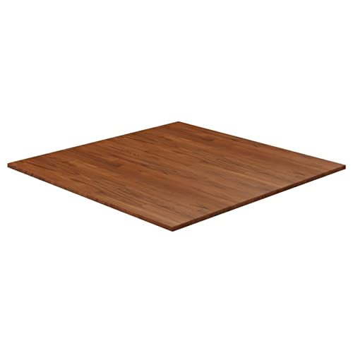 CIADAZ Tischplatte, Schreibtischplatte, Arbeitsplatte, Waschtischplatte, Bürotischplatte, Quadratisch Dunkelbraun 90x90x1,5cm Eiche Behandelt von CIADAZ