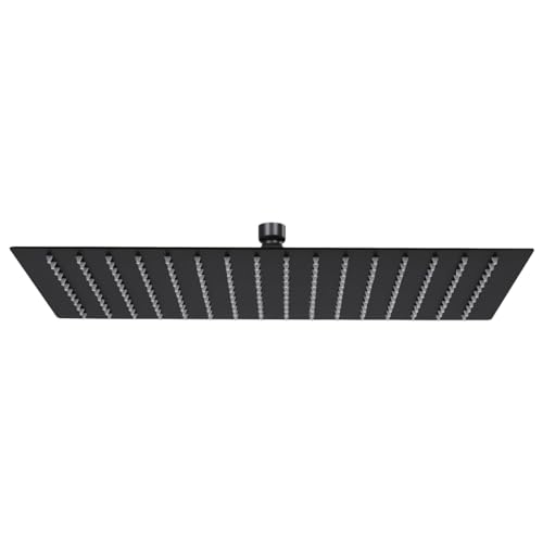 Regenbrause Edelstahl 40x30 cm Rechteckig Schwarz, CIADAZ Duschkopf, Regendusche, Regenduschkopf, Shower Head - SPU:147701 von CIADAZ