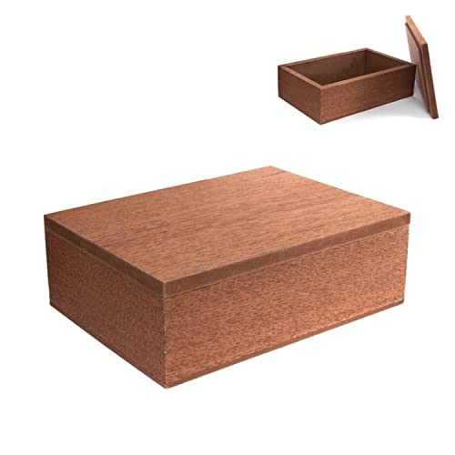 CIAL LAMA Dekorative Box, Holz, Braun, Taschenleer, 18 cm von CIAL LAMA