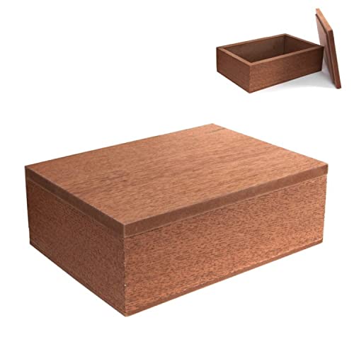 Dcasa CIAL LAMA Dekorative Box, Holz, Braun, Taschenleer, 22 cm von Dcasa
