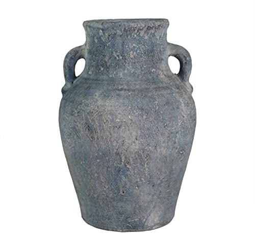 CIAL LAMA Dekorative Vase, Zement, 2 Griffe, Grau, 30 cm von CIAL LAMA