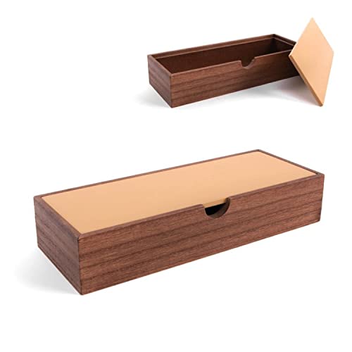 CIAL LAMA Rechteckige Box, flach, dekorativ, Holz, Braun, Taschenleer, 24 cm von CIAL LAMA