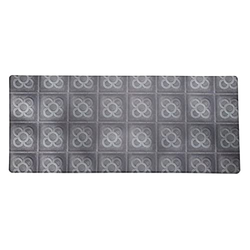 CIAL LAMA Rutschfester Teppich für Küche, wasserdicht, Panot Barcelona, Grau, 120 x 150 cm, 22212734 von CIAL LAMA