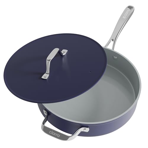 CIARRA Beyond Keramik Bratpfanne 28 cm 4,2 L Induktion mit Deckel Griff Hoher Rand Brat Wokpfanne Schmorpfanne Universalpfanne Antihaftbeschichtung Keramikpfann Backofenfest CIARRA Beyond Keramik Bratpfanne 28 cm 4,2 L Induktion mit Deckel Griff Hoher Rand Brat Wokpfanne Schmorpfanne Universalpfanne Antihaftbeschichtung Keramikpfann Backofenfest von CIARRA