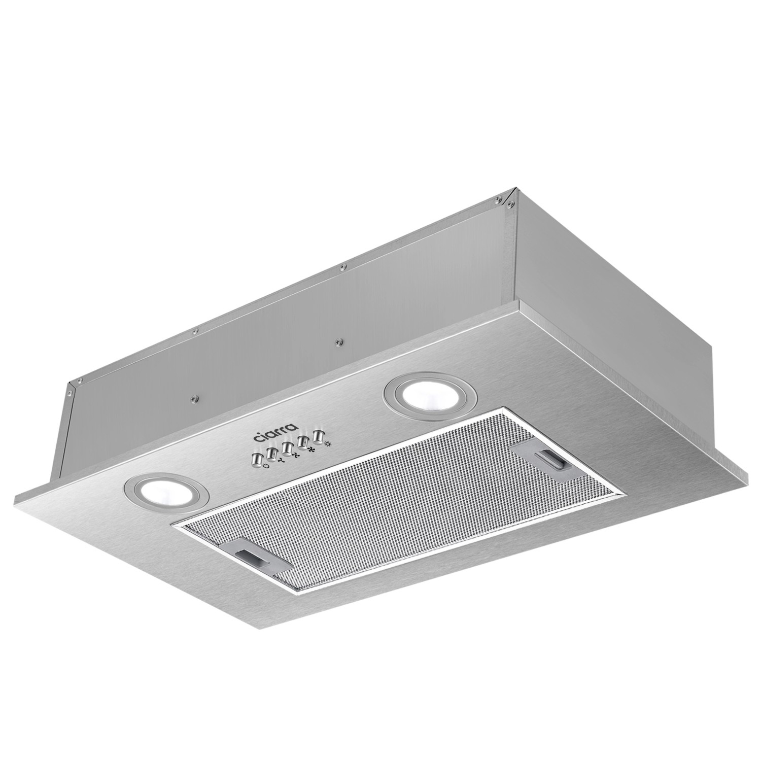 CIARRA Dunstabzugshaube 52 cm 3 Stufen Unterbau-Abzugshaube Edelstahl VMS5913A von CIARRA