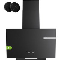 CIARRA Dunstabzugshaube 60 cm Schräghaube mit 600 m³/h 3 Leistungsstufen Umluft oder Abluftbetrieb CD6765AB von CIARRA