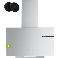 CIARRA Dunstabzugshaube 60 cm Schräghaube mit 600 m³/h 3 Leistungsstufen Umluft oder Abluftbetrieb CD6765AS von CIARRA