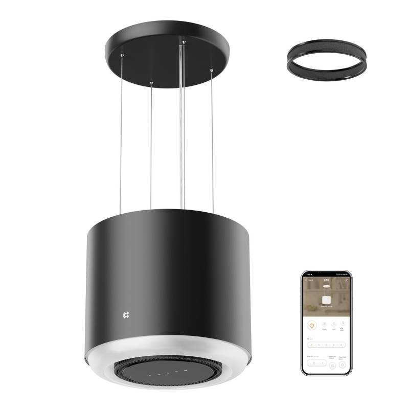CIARRA Dunstabzugshaube A+ 550 m³/h WIFI APP & Touch-Bedienung Inselhaube VM4838B von CIARRA