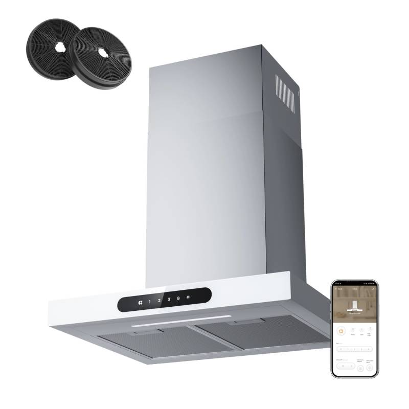 CIARRA Dunstabzugshaube A+++ 650 m³/h 60 cm WIFI-APP Touch Control VM6102W von CIARRA