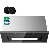 CIARRA Dunstabzugshaube mit Aktivkohlefilter 60cm 460m³/h 3 Stufen Touch- oder Gestensteuerung CD6931BK von CIARRA