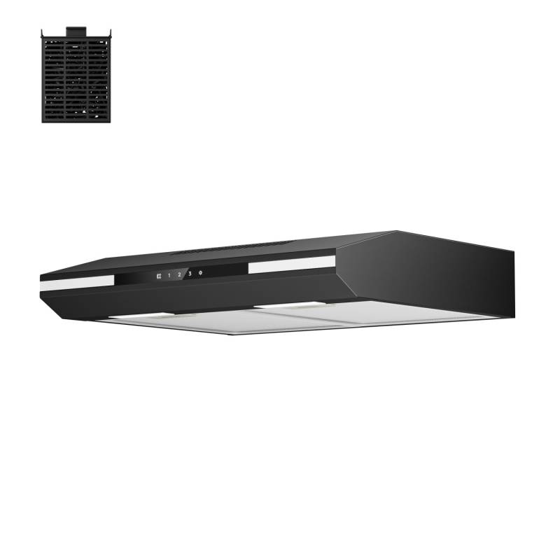 CIARRA Unterbauhaube 60cm A+ 300m³/h Integrierte Unterschrank Dunstabzugshaube VM6921B von CIARRA